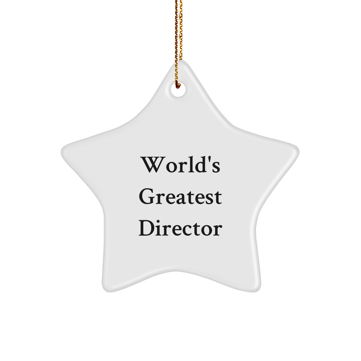 World's Greatest Director Funny Christmas Ornament Gifts from Men for Director Friends - Image 1