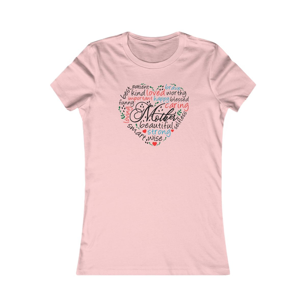 Mom Word Cloud Heart Women's Favorite T-Shirt