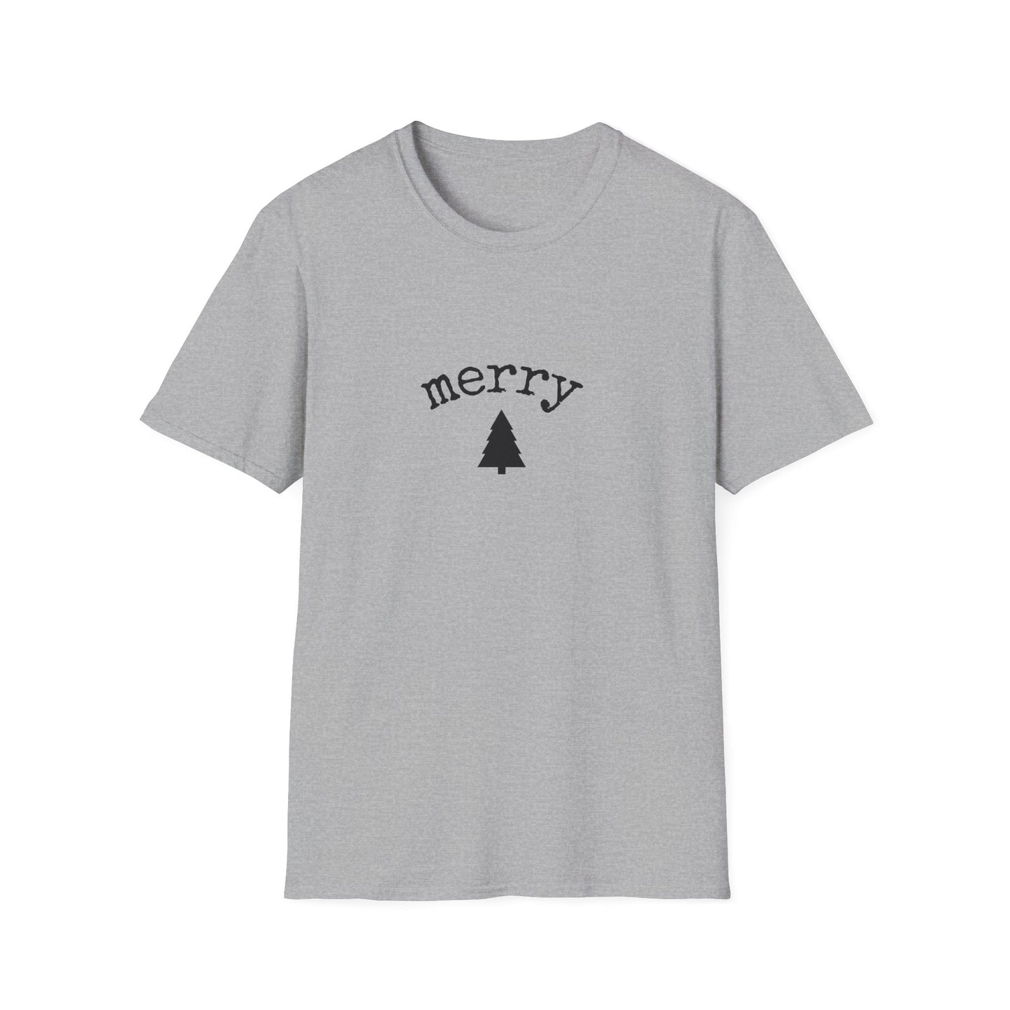 Cute "Merry Tree" Holiday T-Shirt — Festive Christmas Graphic Tee