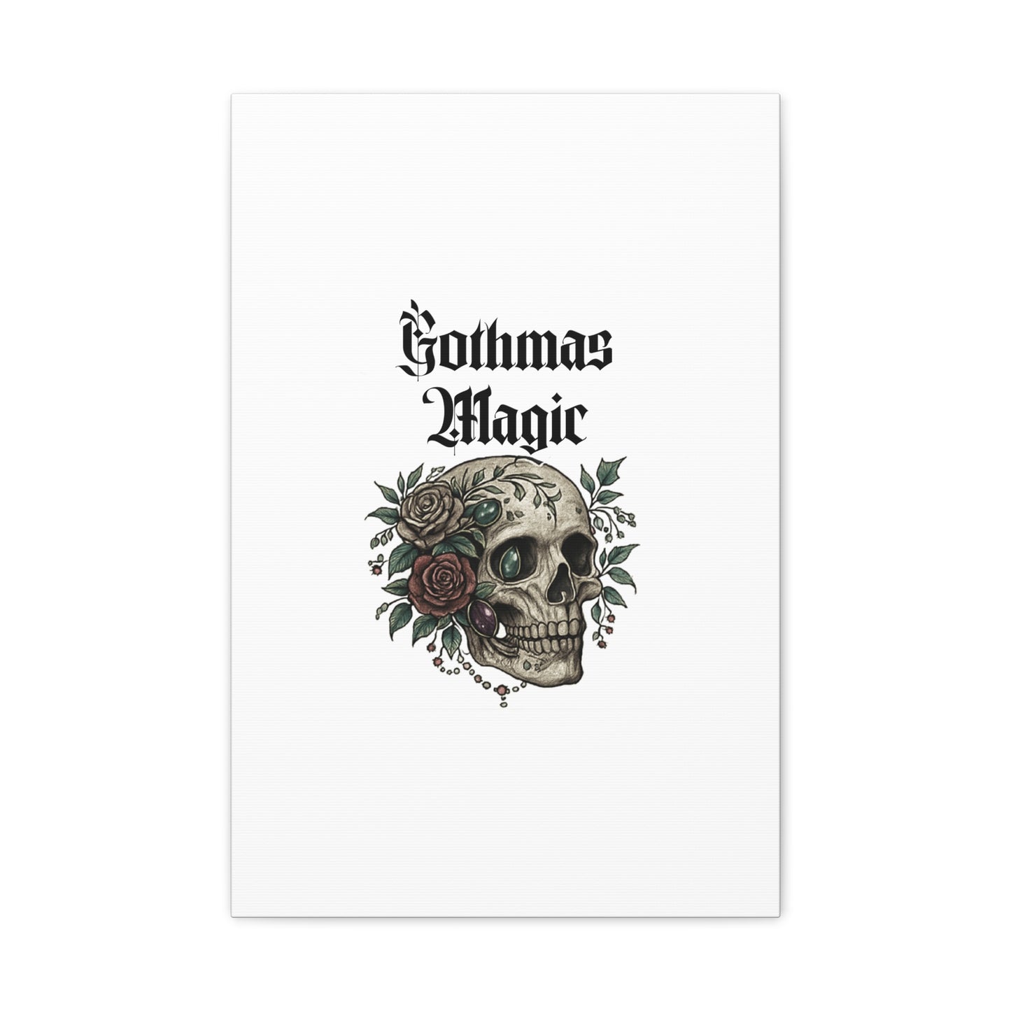 Gothmas Magic Skull Canvas Wall Art