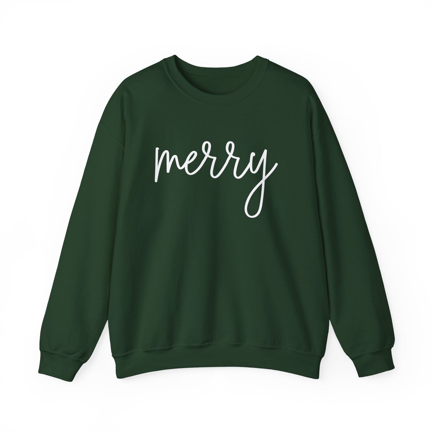 Cute Merry Crewneck Sweatshirt - Christmas Holiday