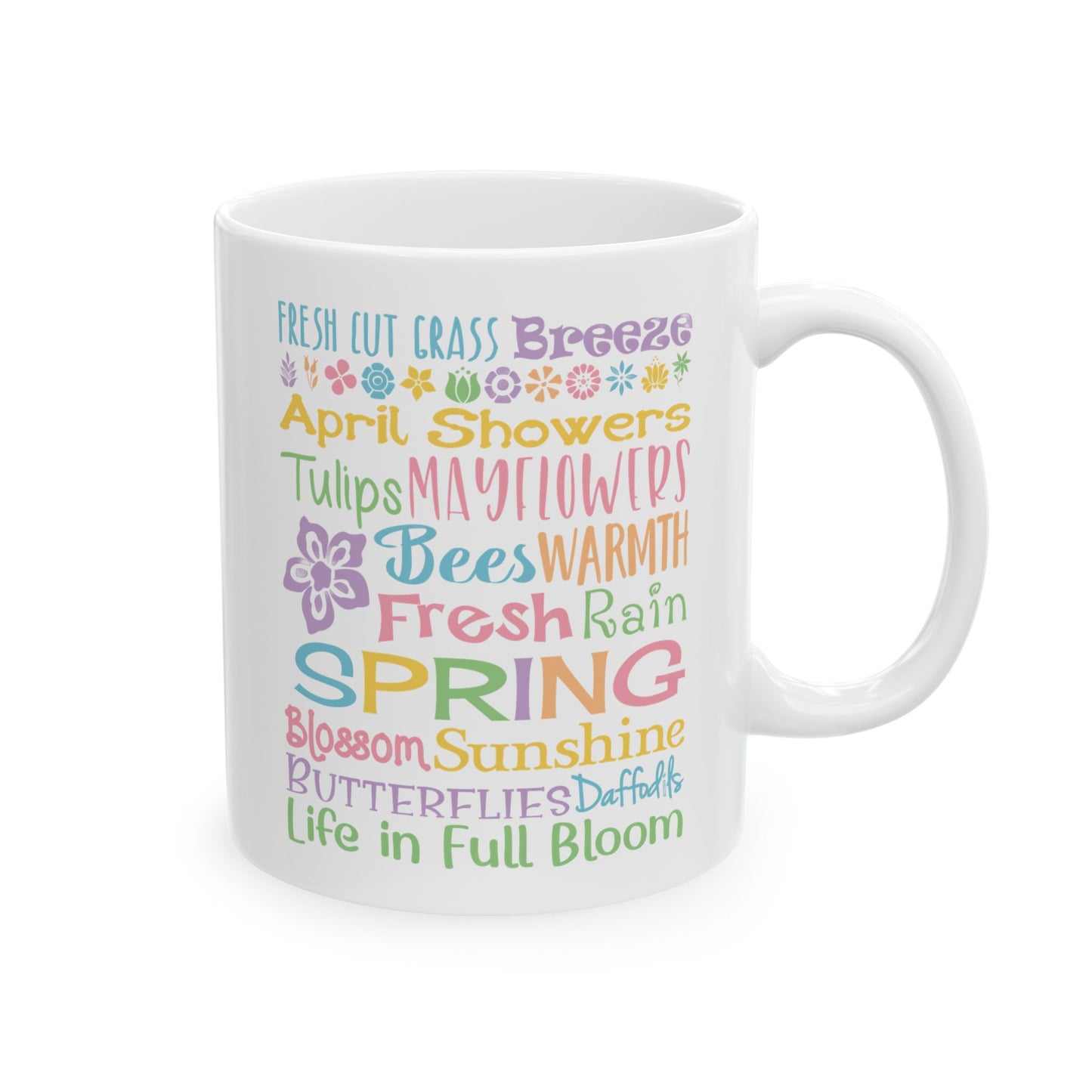 Spring Word Riot Ceramic Mug — 11oz & 15oz