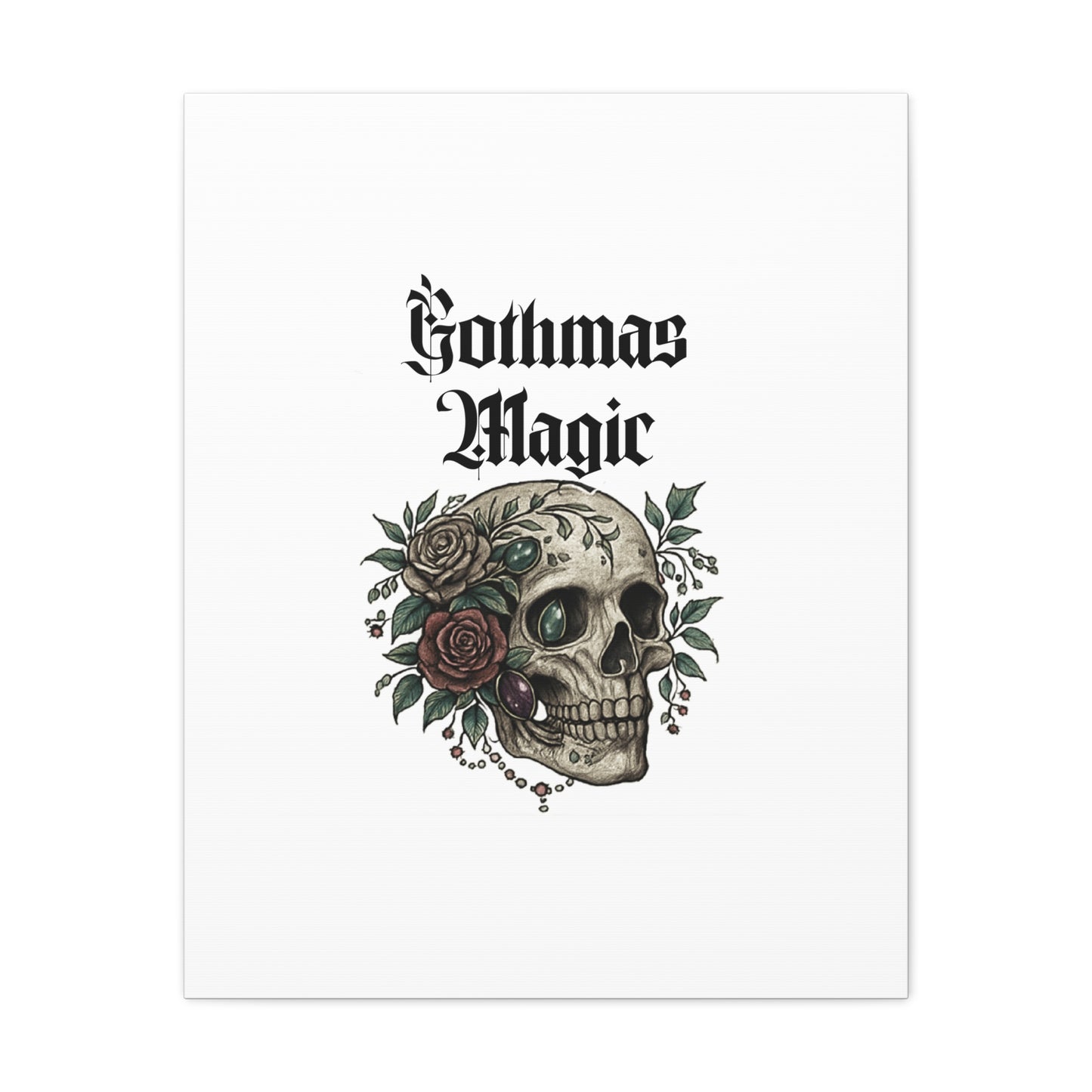 Gothmas Magic Skull Canvas Wall Art