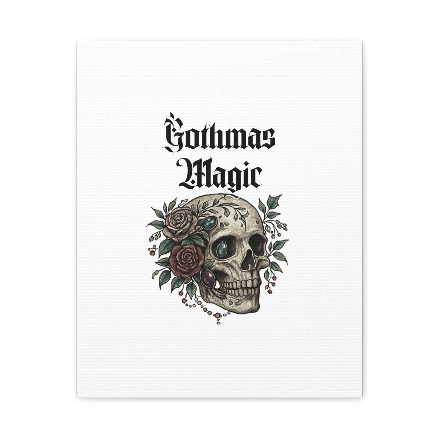 Gothmas Magic Skull Canvas Wall Art