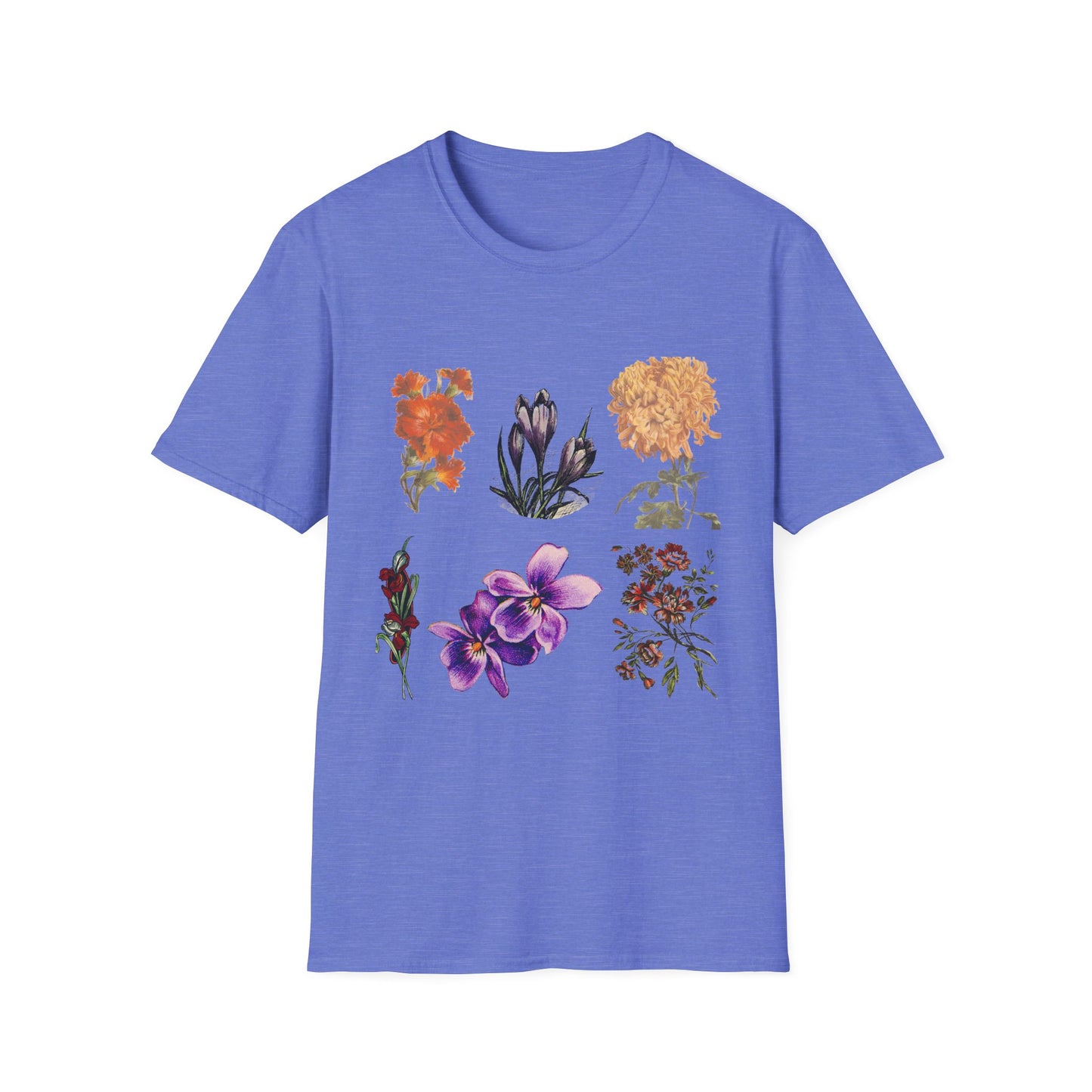 Floral Collage Tee — Vintage Botanical Flowers T-Shirt