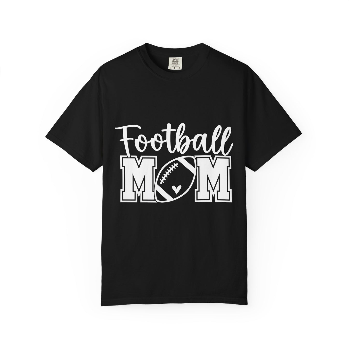 Football Mom T‑Shirt — Script & Varsity Football Mom Tee
