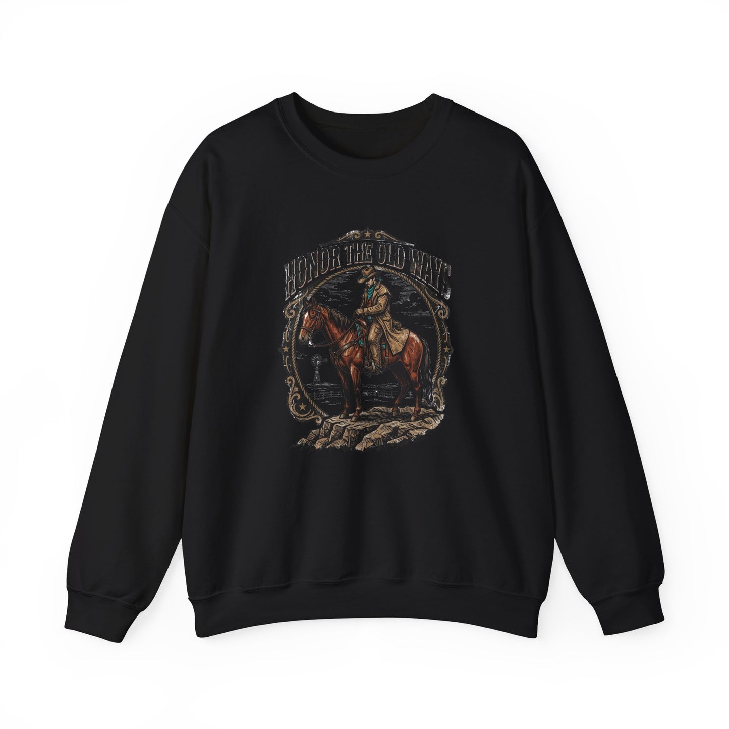 Honor the Old Ways sweatshirt | Western cowboy, vintage Americana rodeo