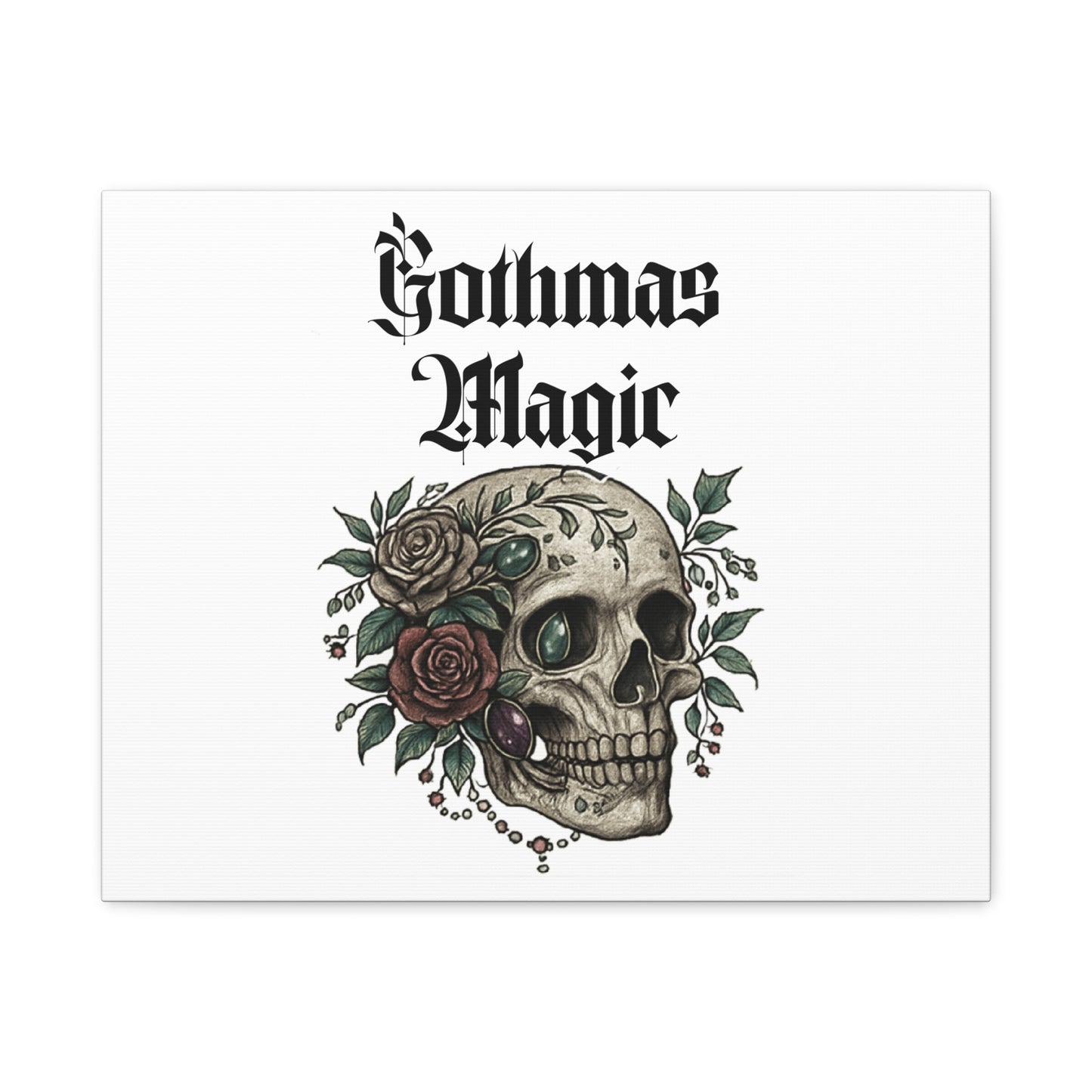Gothmas Magic Skull Canvas Wall Art