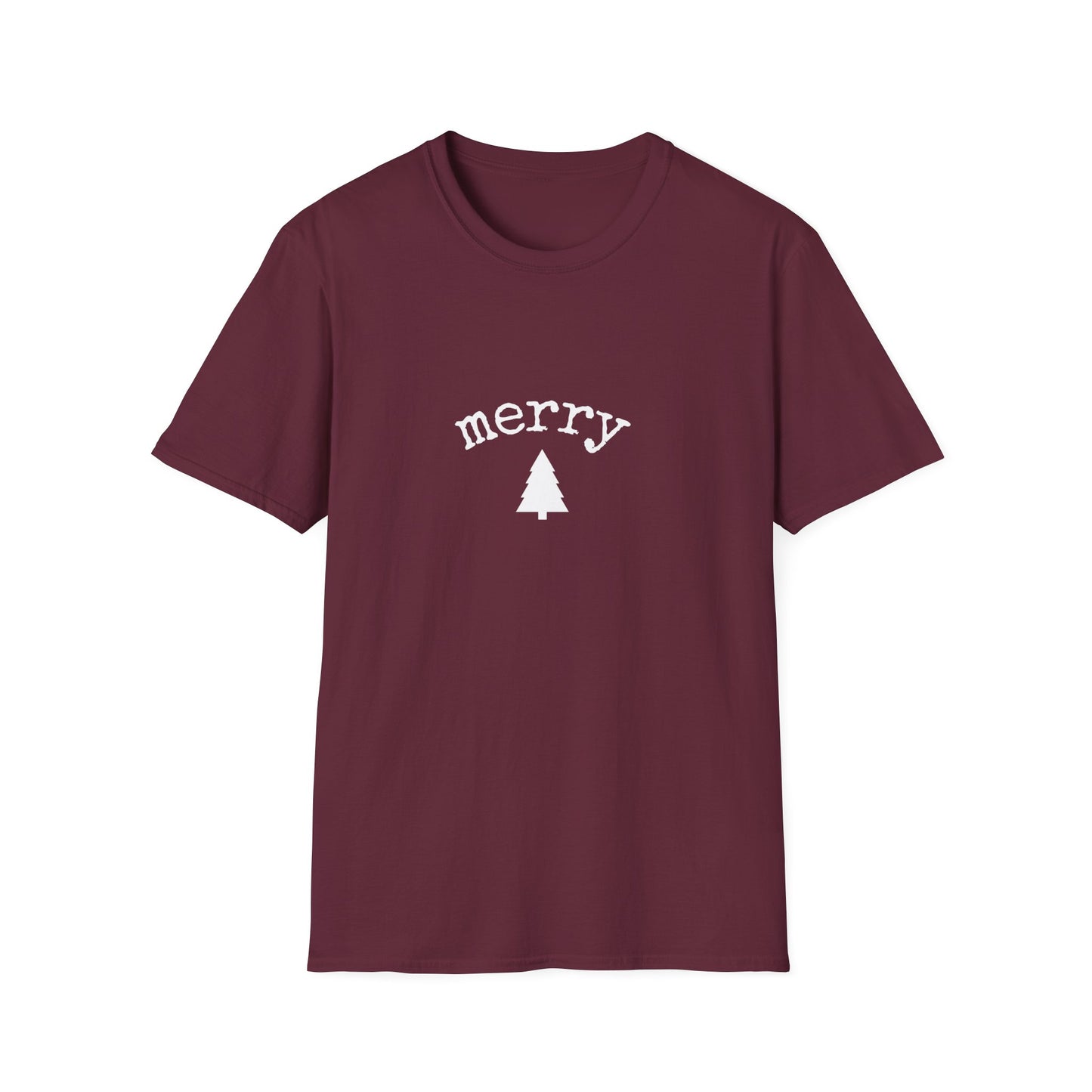 Cute "Merry Tree" Holiday T-Shirt — Festive Christmas Graphic Tee