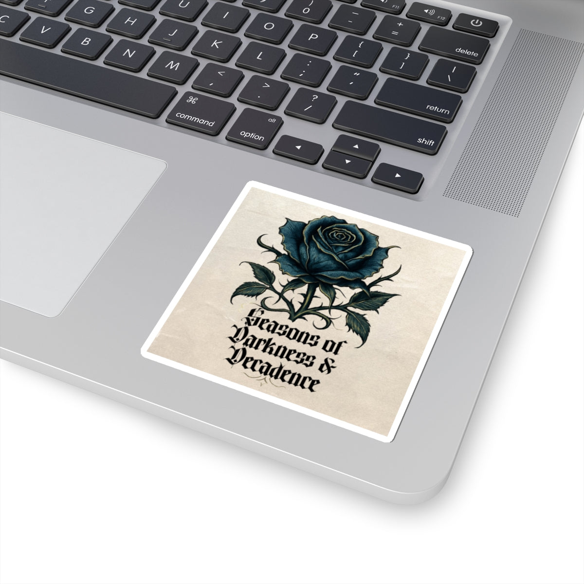 Sticker — Gothic Blue Rose “Seasons of Darkness & Decadence”