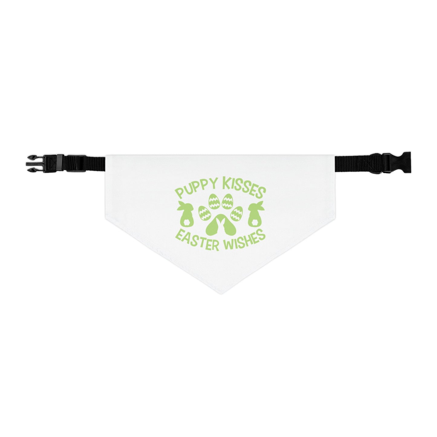 Green Easter Themed Pet Bandana Collar for Dogs