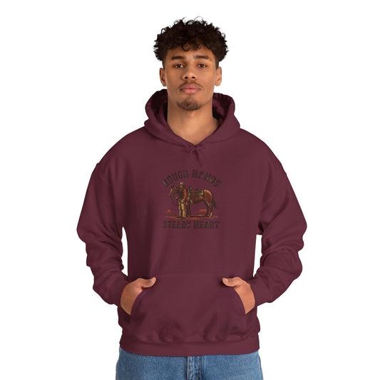 Rough Hands Steady Heart Hoodie | Western cowboy, Americana vintage