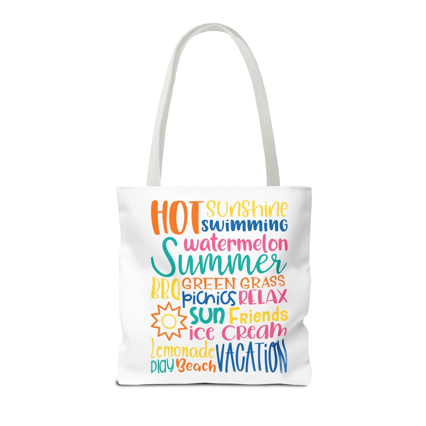 Summer Word Riot Tote Bag