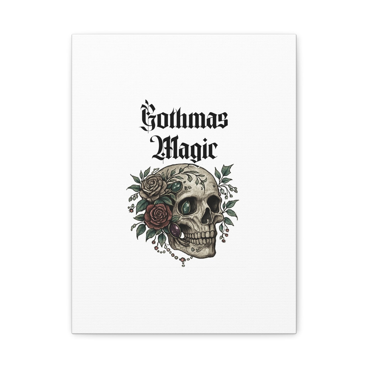 Gothmas Magic Skull Canvas Wall Art