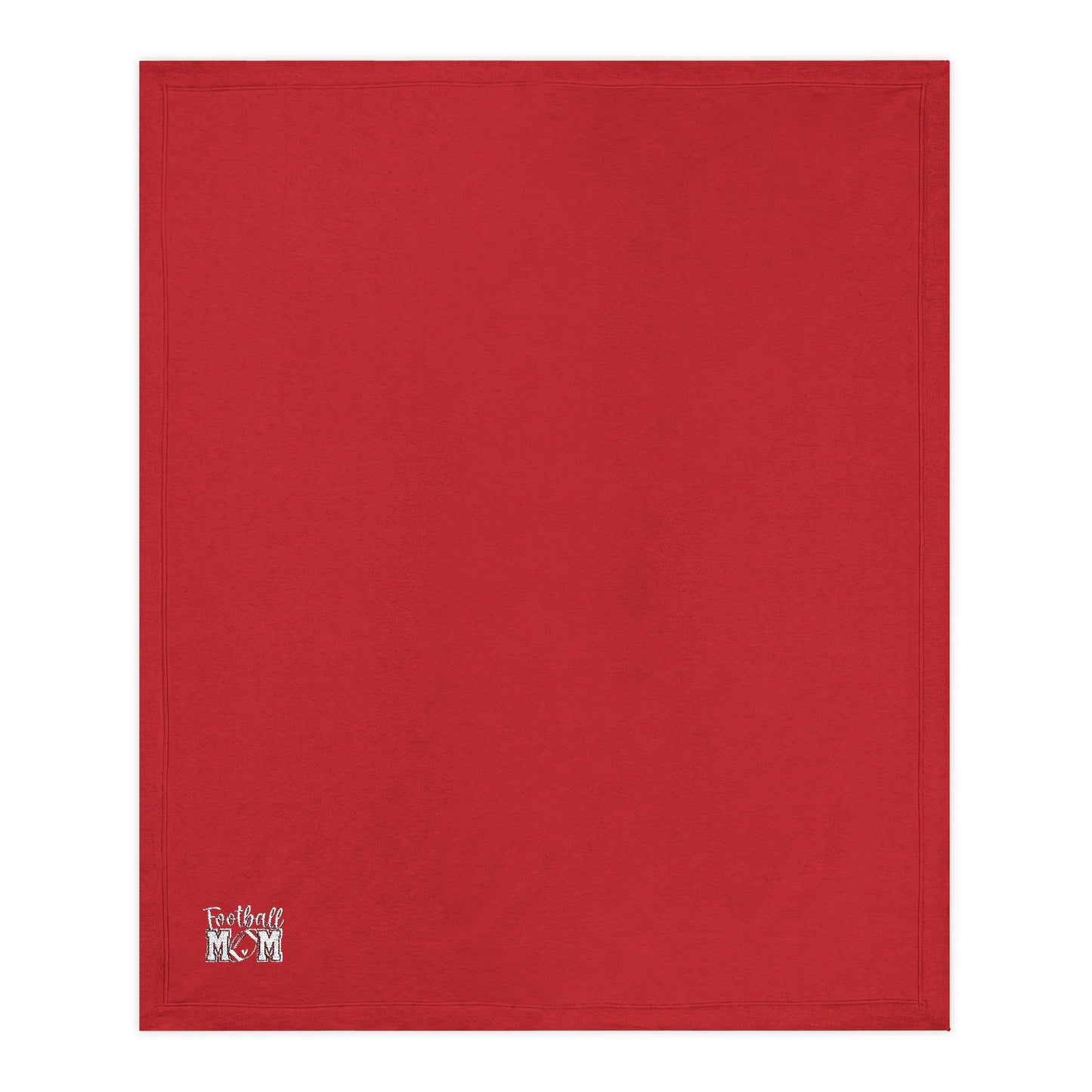 Football Mom Cozy Game Day Throw with Corner Logo