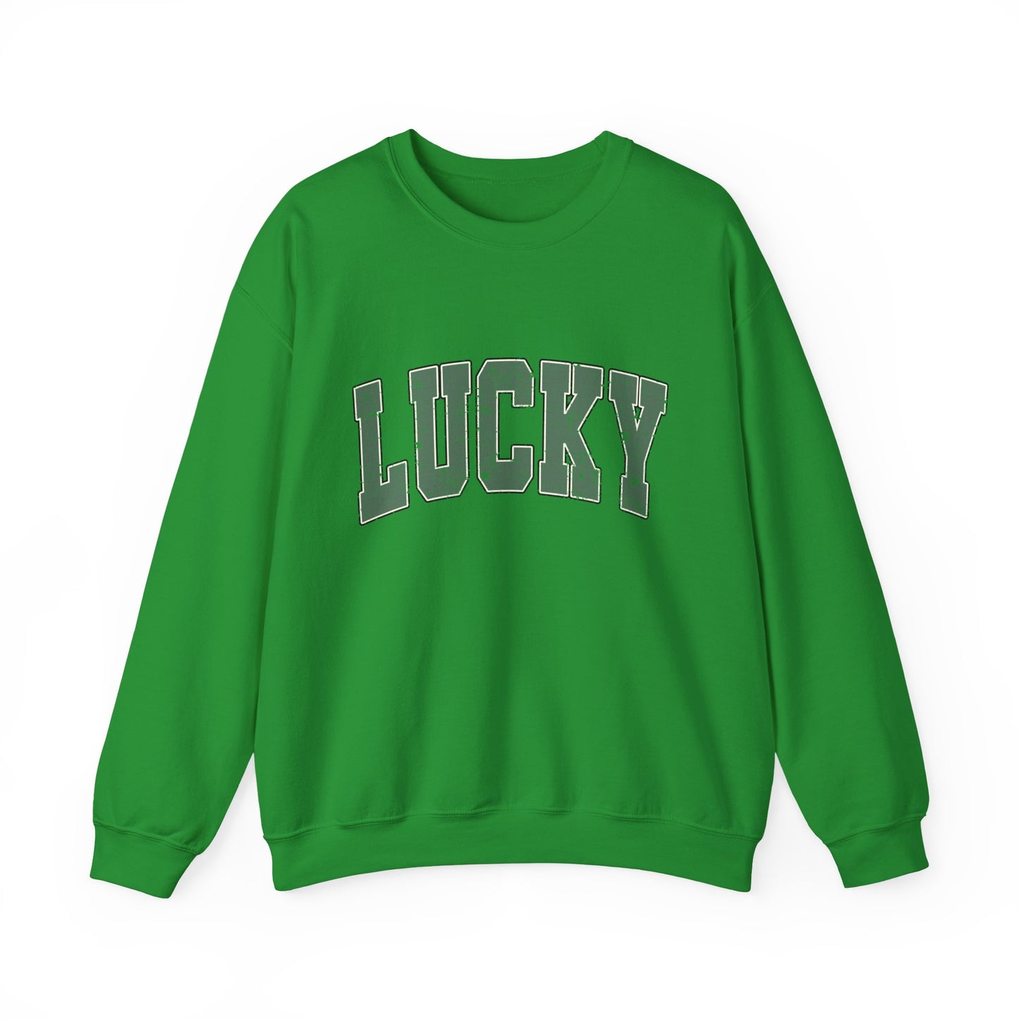 Lucky Graphic Sweatshirt — Vintage Green St. Patrick’s Day Crewneck