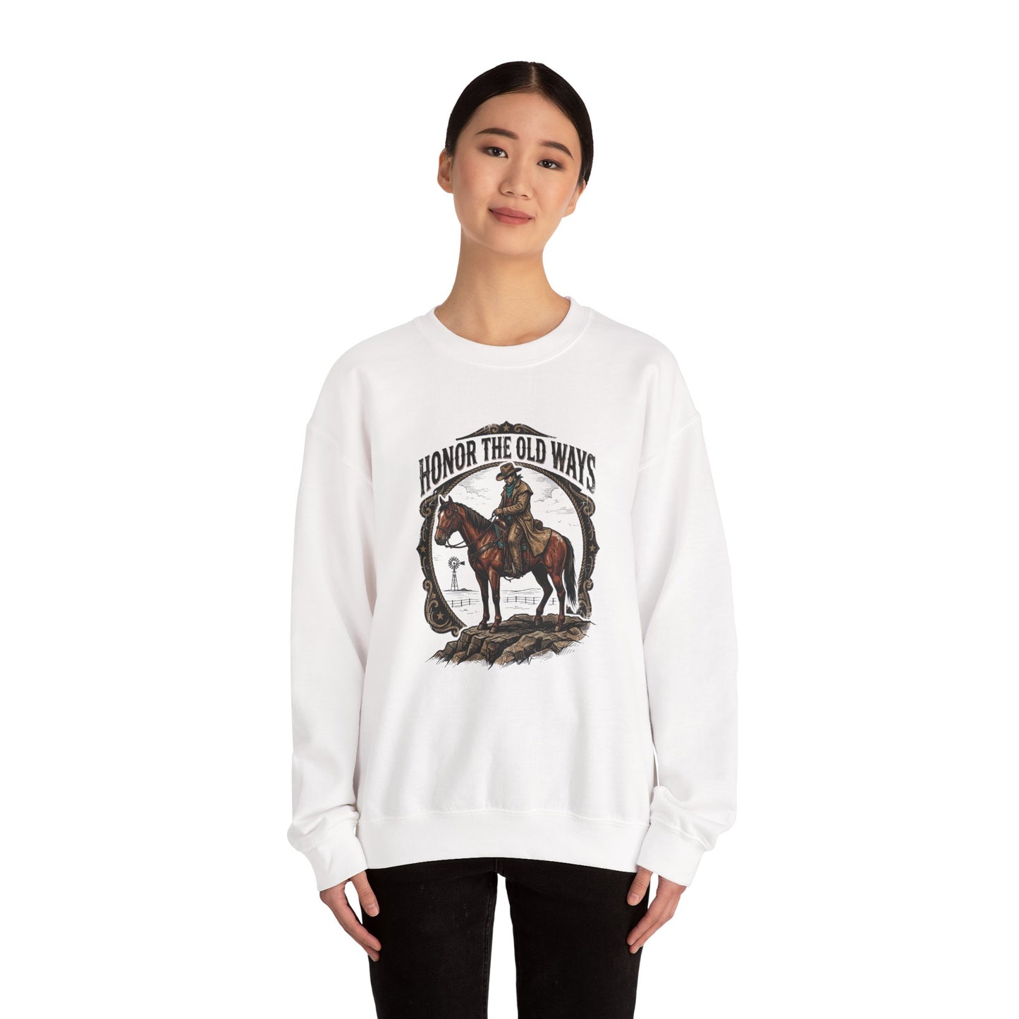 Honor the Old Ways sweatshirt | Western cowboy, vintage Americana rodeo