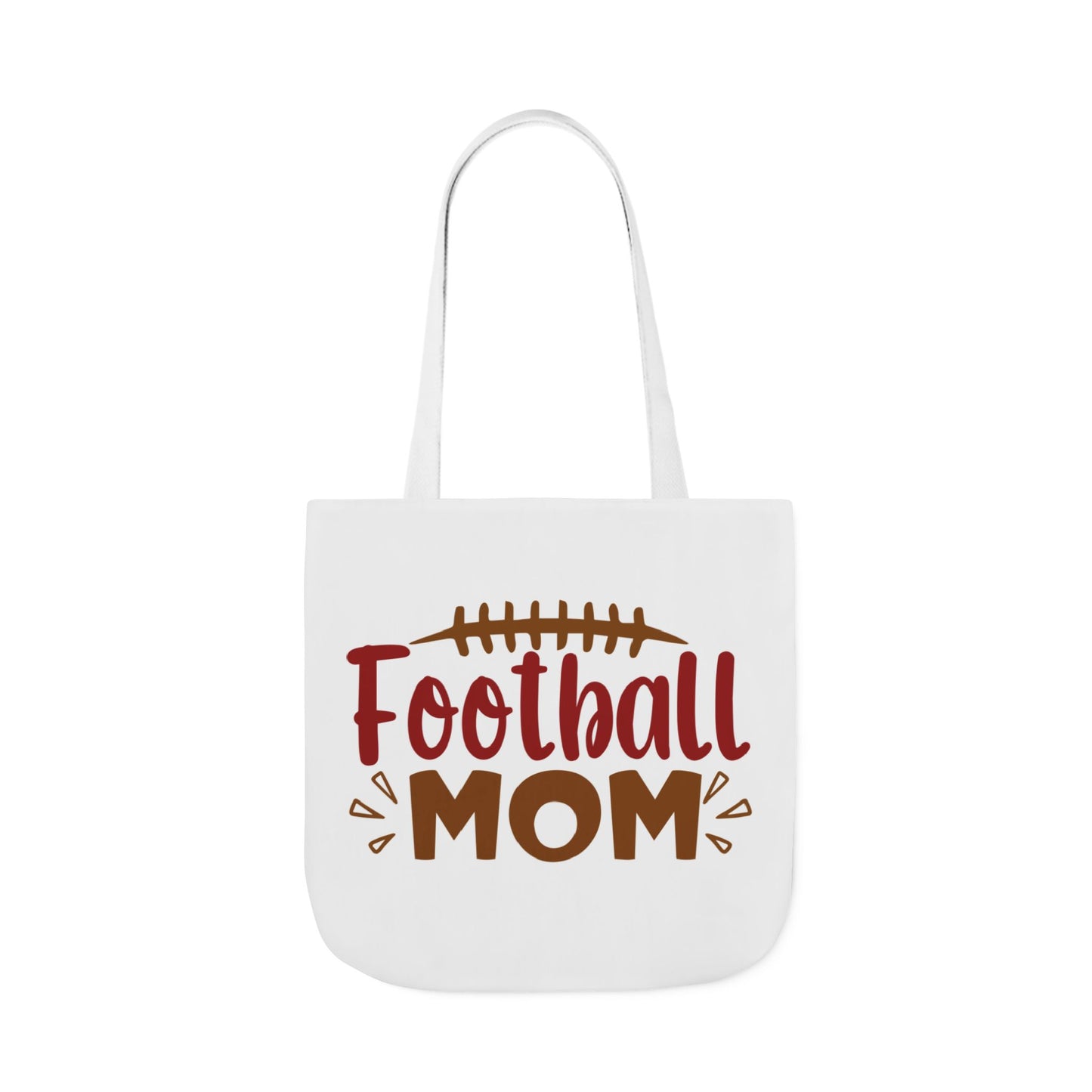 Football Mom Canvas Tote Bag — Game Day Reusable Grocery & Gear Tote