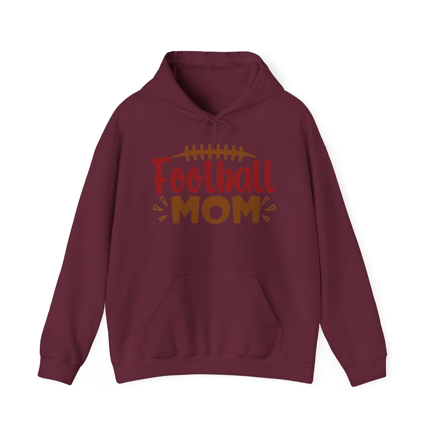 Football Mom Hoodie — Cute Football Graphic Pullover for Proud Sports Moms