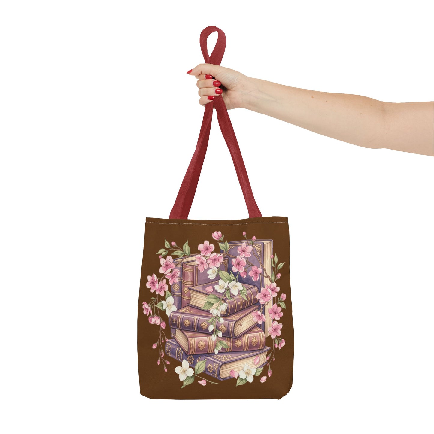 Wildflower Book Tote — Floral Print Library Tote