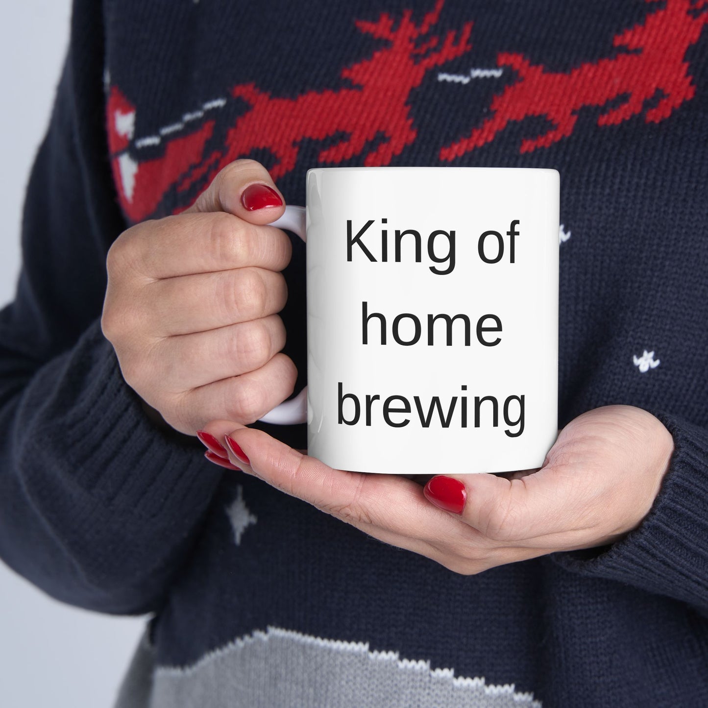 Coffee Mug - King of Home Brewing White (11 oz & 15 oz)