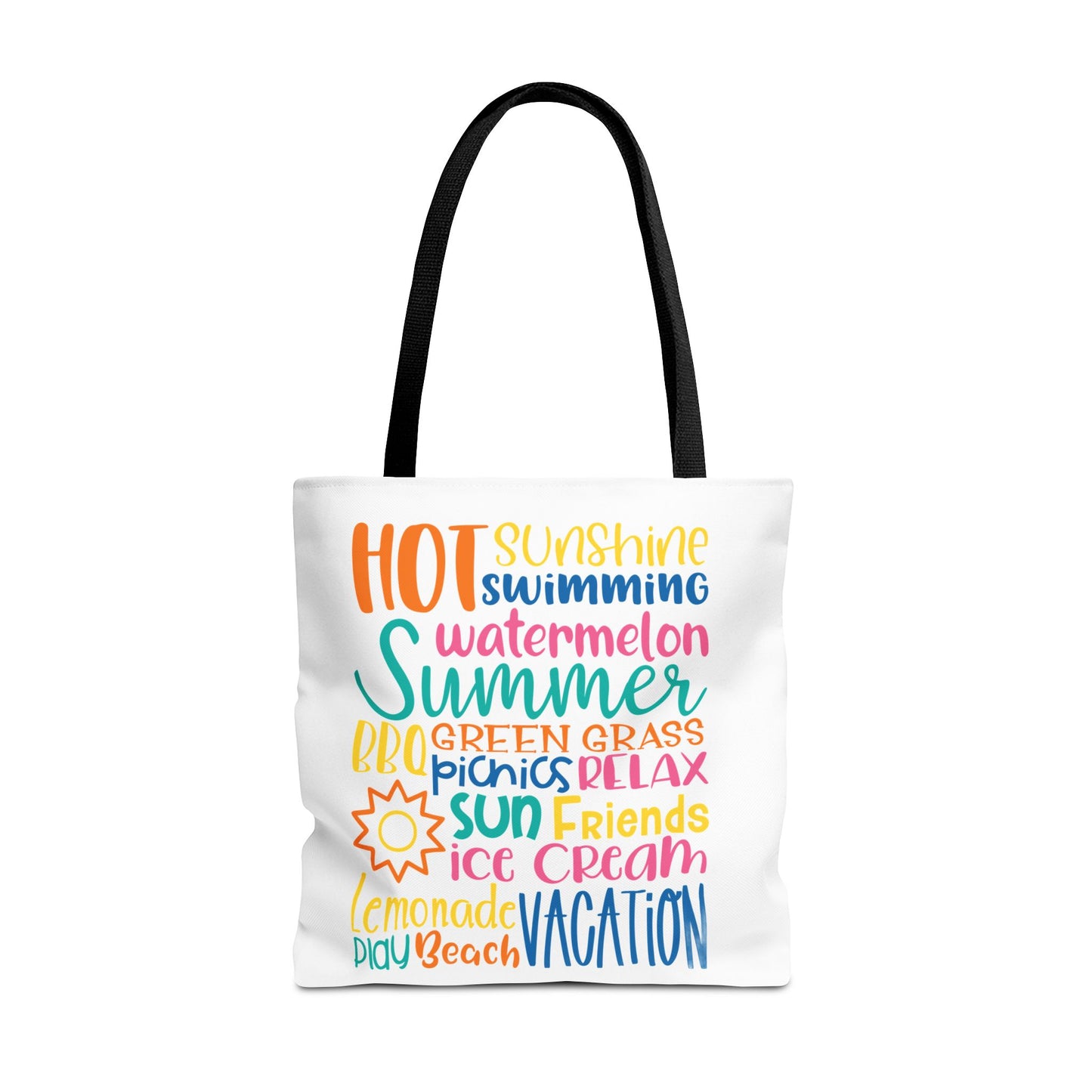 Summer Word Riot Tote Bag