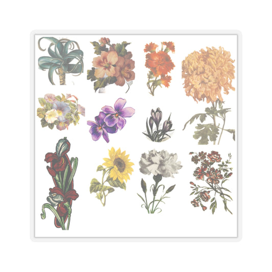 Vintage Botanical Kiss-Cut Sticker