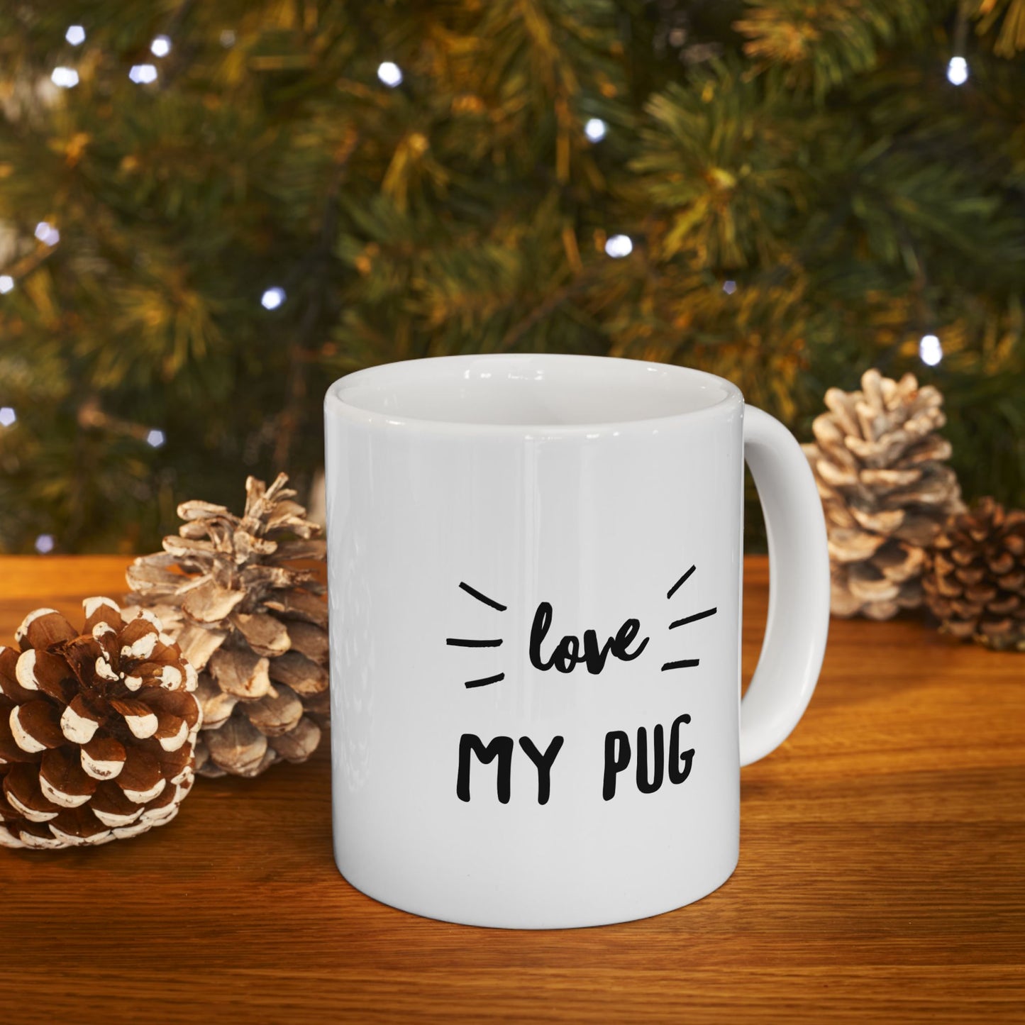 Pug Love Ceramic Mug (11oz, 15oz)