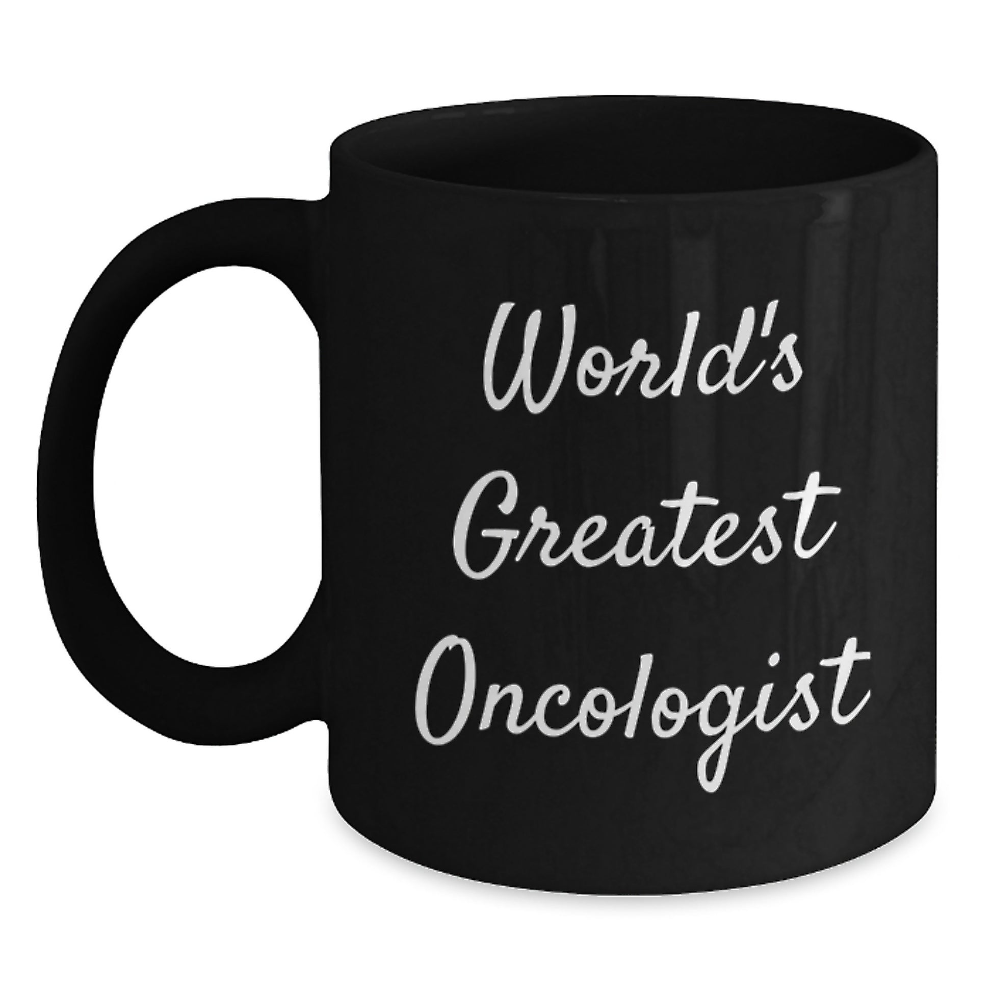 Funny World's Greatest Oncologist Gift for Men, Christmas Unique Gifts from Family, Black Coffee Mugs for Oncologist - Main