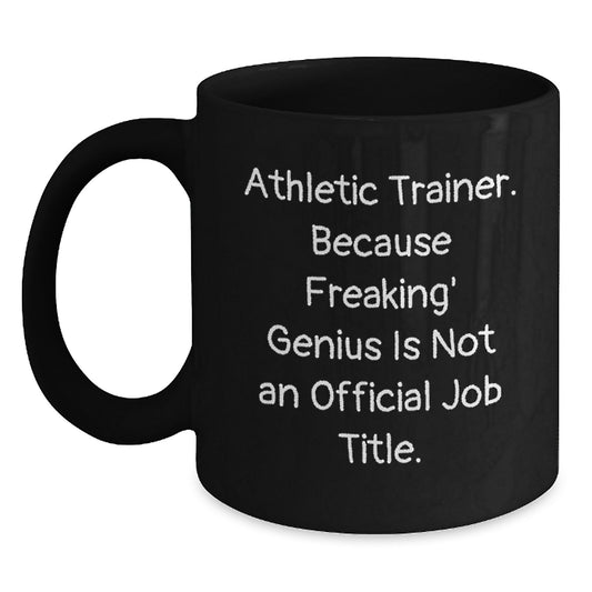 Funny Athletic Trainer Gifts from Friends for Men, Custom Black Coffee Mug, Christmas Unique Ideas - Main
