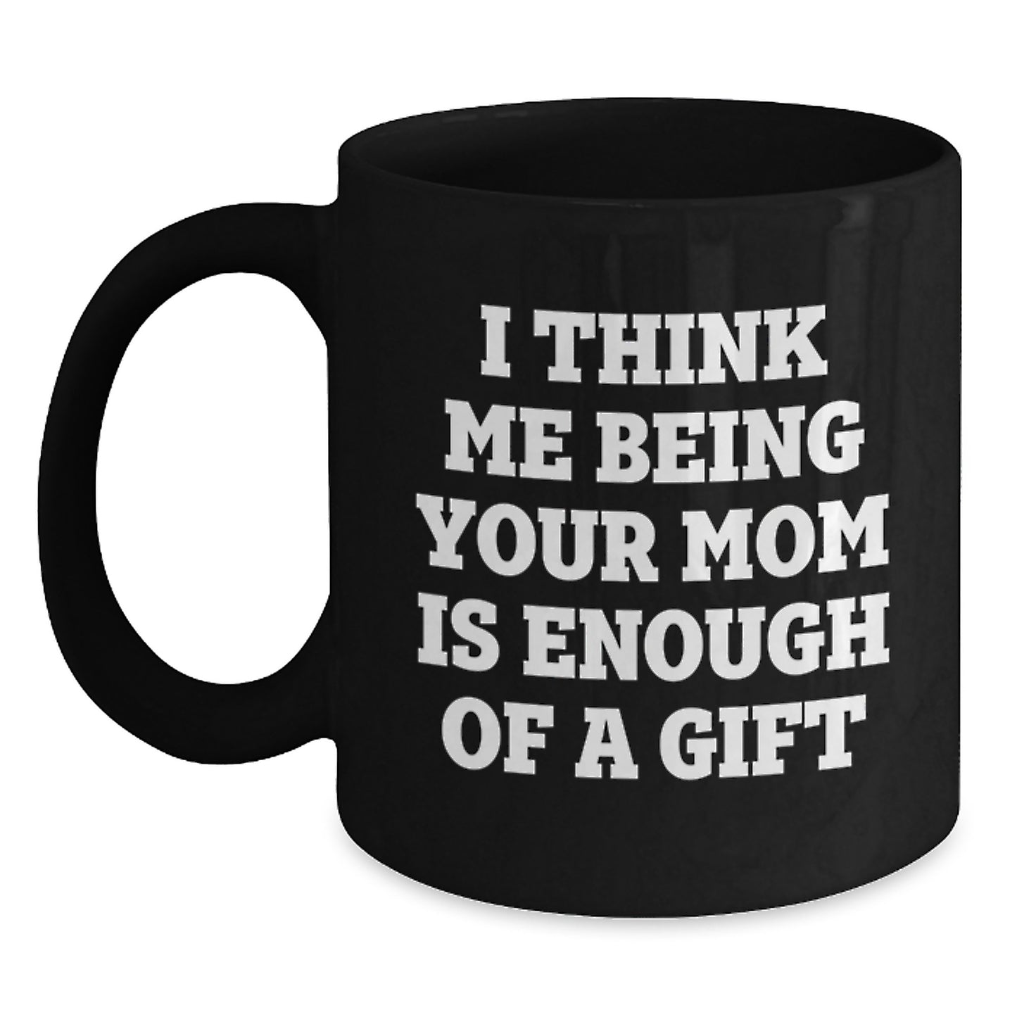 Mom Keepsake Black Coffee Mug Birthday Gift for Her with Love and Smiles - Main