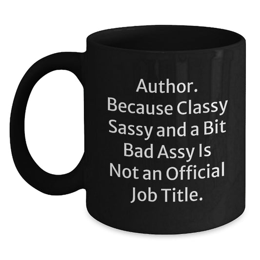 Funny Author Quotes Black Coffee Mugs, Gifts from Women to Author Graduation Unique Presents for Author Friends - Main
