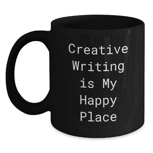 Creative Writing Lover's Funny Quote Black Coffee Mug Gifts for Dad from Son - Main