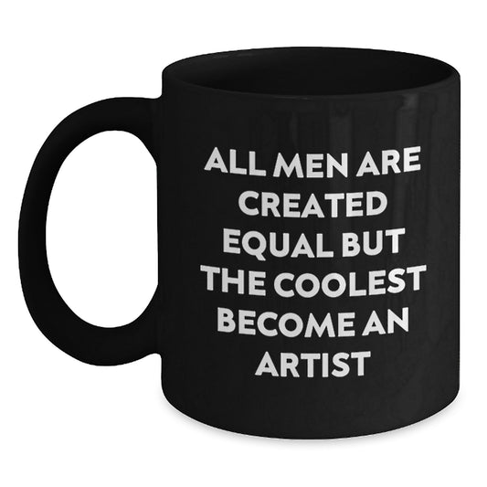 Artist Keepsake Black Coffee Mug for Him Graduation Gift - Main