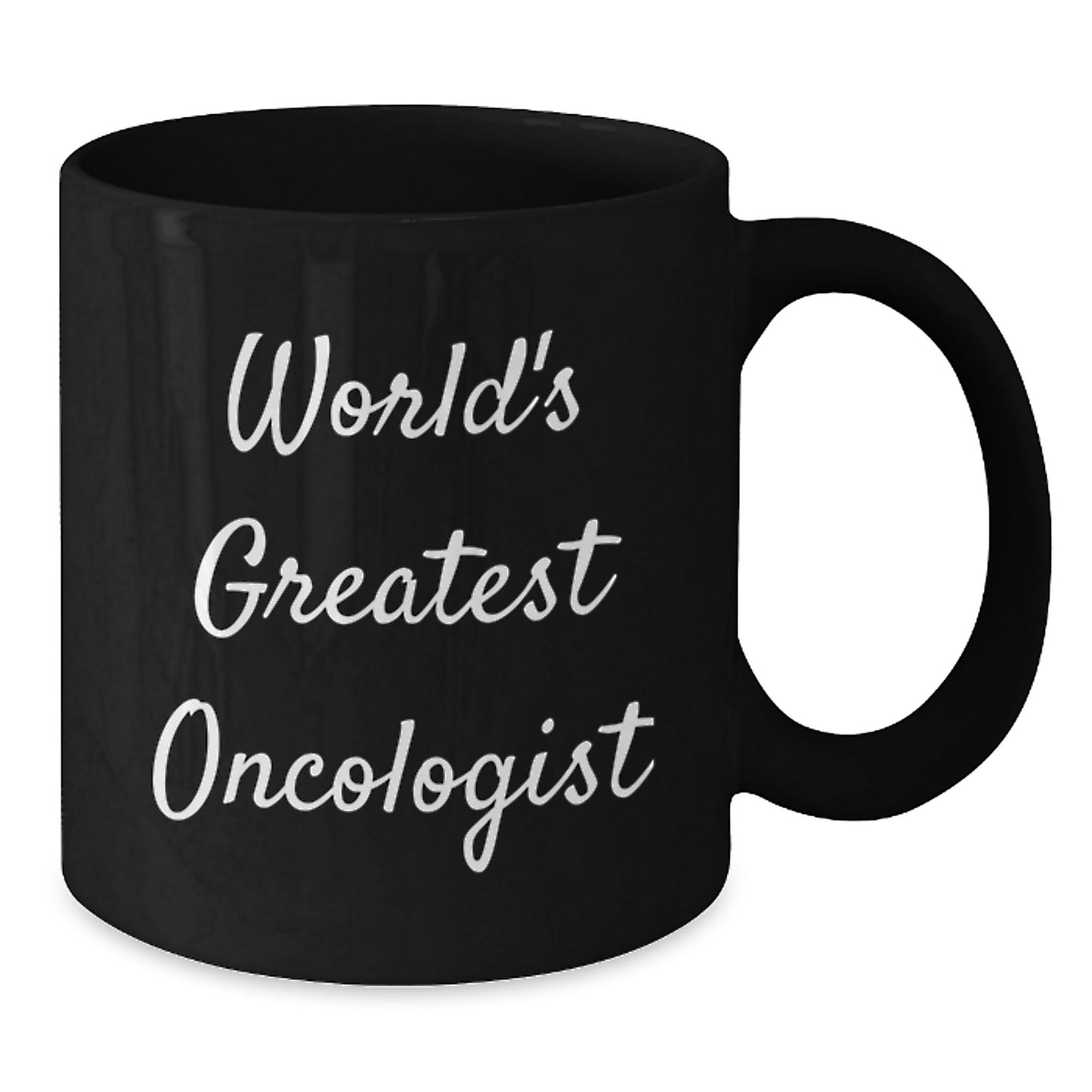 Funny World's Greatest Oncologist Gift for Men, Christmas Unique Gifts from Family, Black Coffee Mugs for Oncologist - Additional