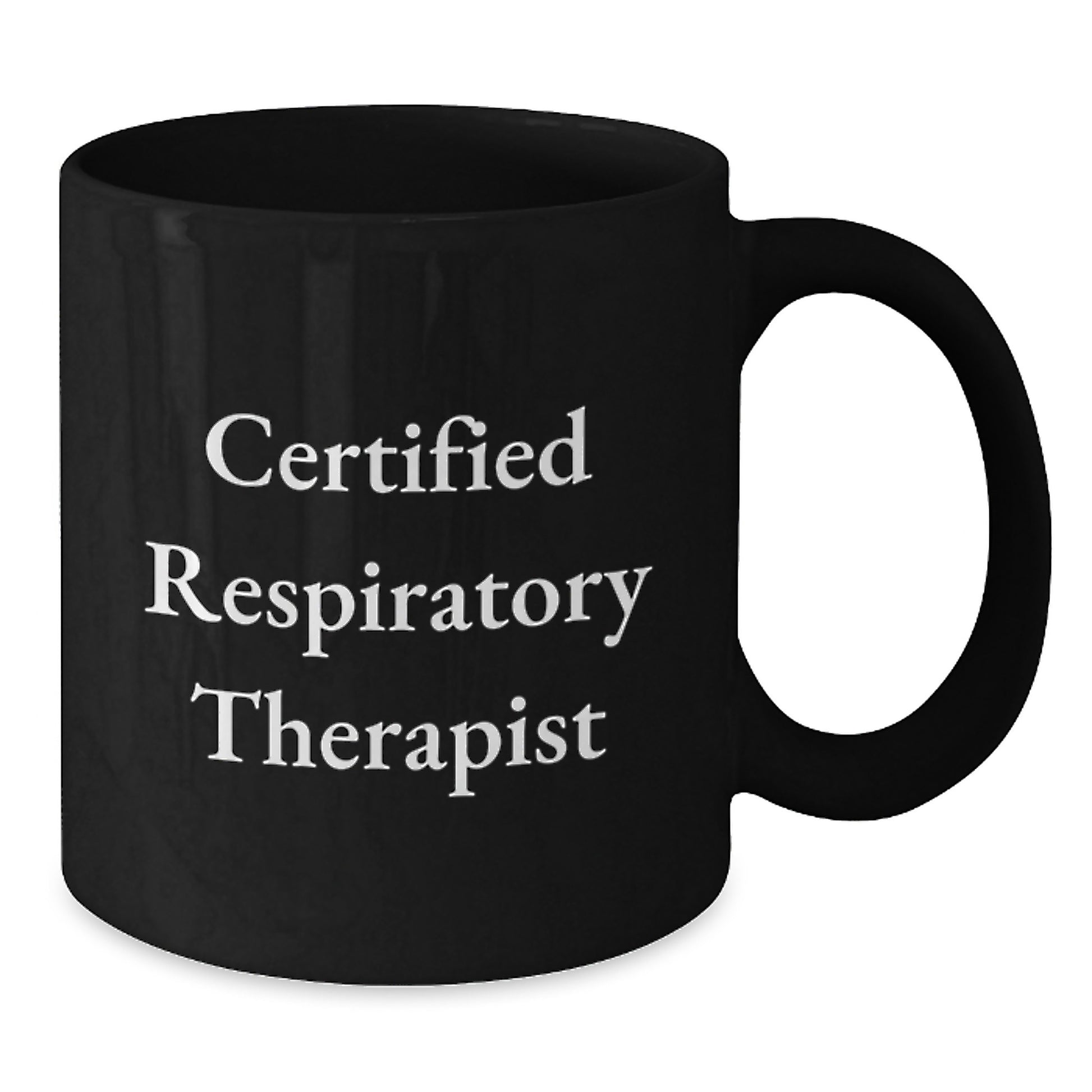 Inspirational Gifts from Friends for Respiratory Therapist, Funny Quote on Black Coffee Mug, Birthday Unique Gifts - Additional