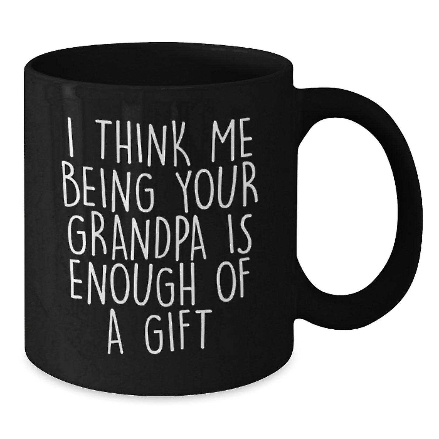 Grandpa Keepsake Black Coffee Mug Birthday Gift for Him with 11oz - Additional