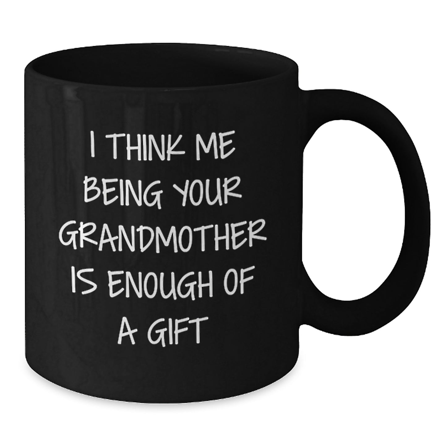 Birthday Gift for Mom Mug – I Think Me Being Your Grandmother Is Enough - Additional