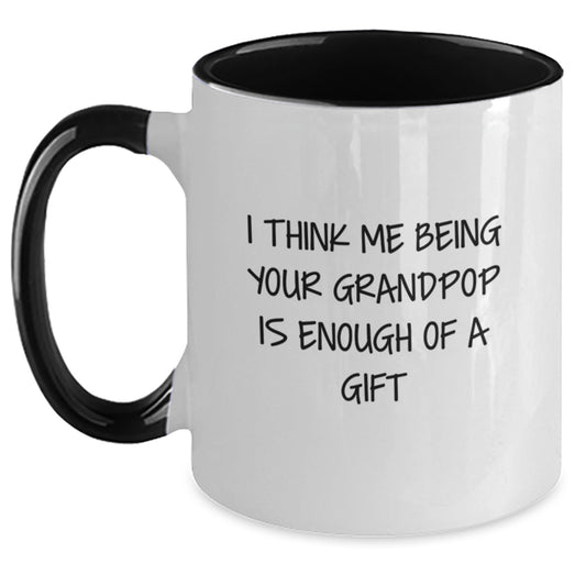 Grandpop Keepsake Two Tone Coffee Mug Birthday Gift for Him - Main