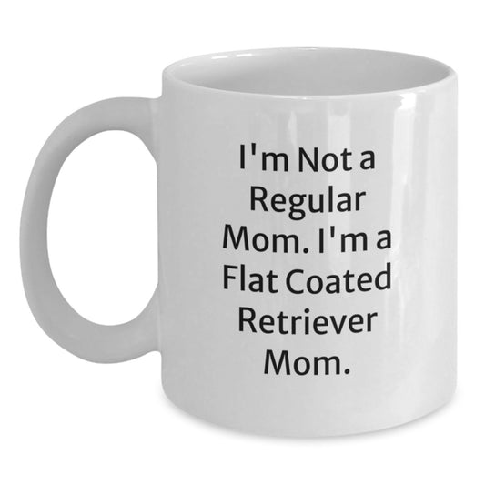 Funny Flat Coated Retriever Dog Gifts for Friends - White Coffee Mug from Mom to Flat Coated Retriever Dog Lover - Graduation Unique Gifts - Main