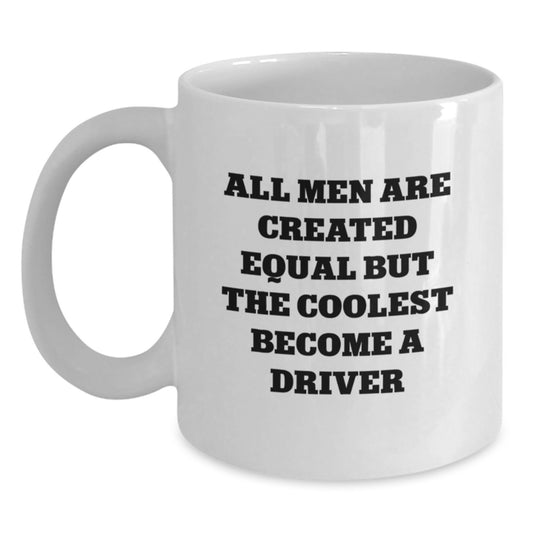 Driver Keepsake White Ceramic Coffee Mug for Him Birthday Gift - Main