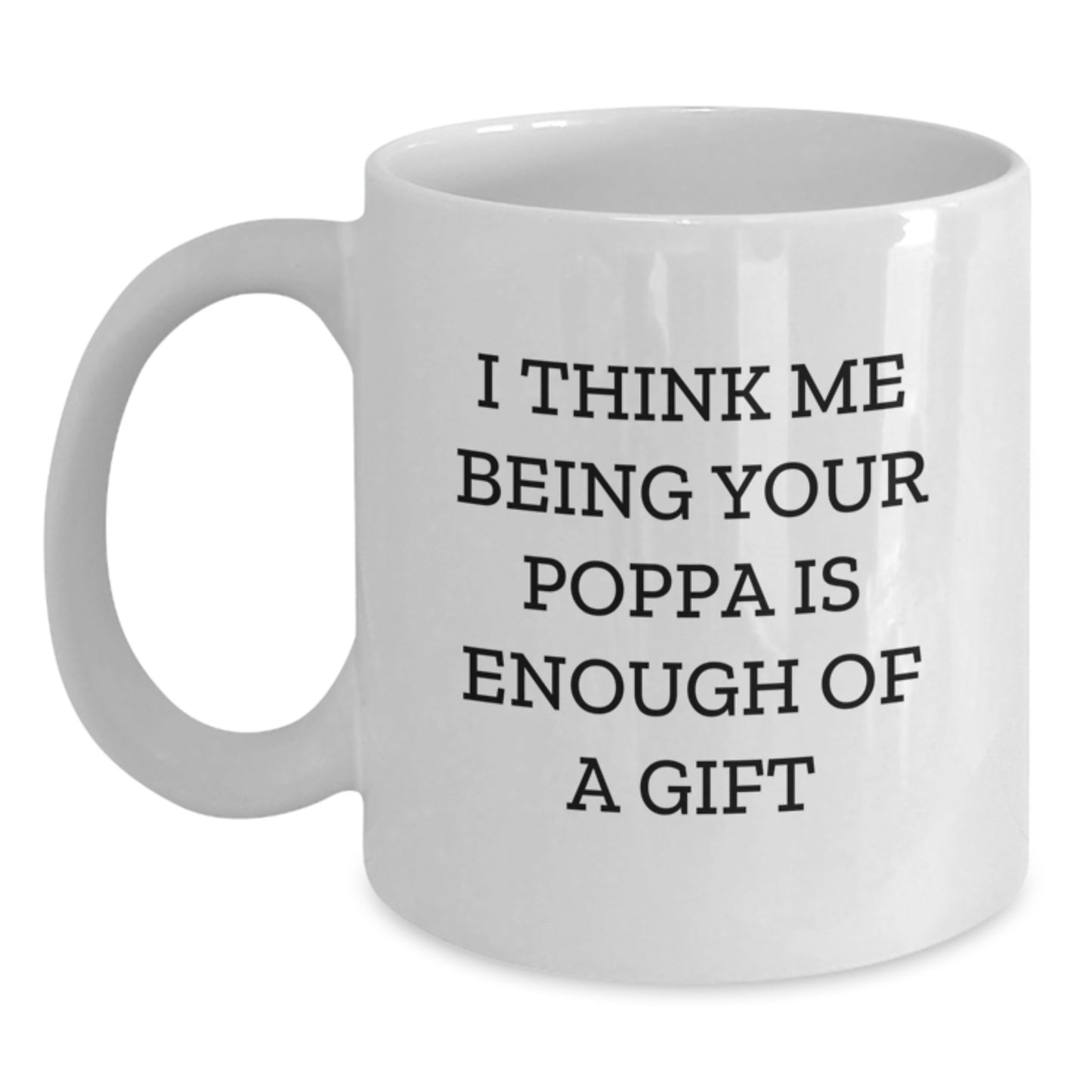 Poppa Keepsake White Ceramic Coffee Mug 11oz Birthday Gift for Him - Main