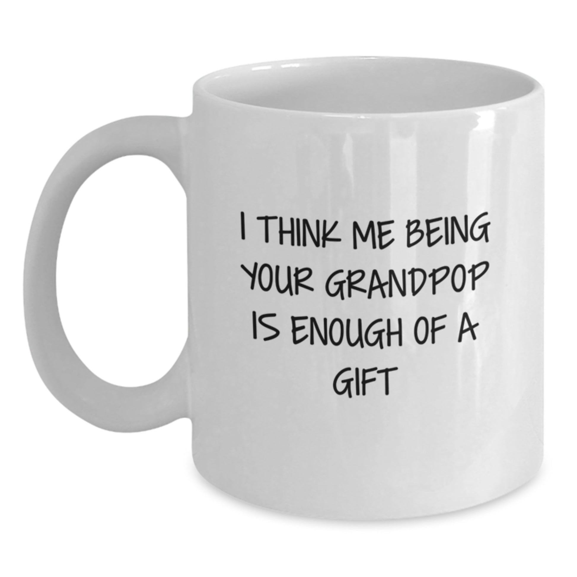 Grandpop White Coffee Mug Keepsake for Him Birthday Daily Gift - Main