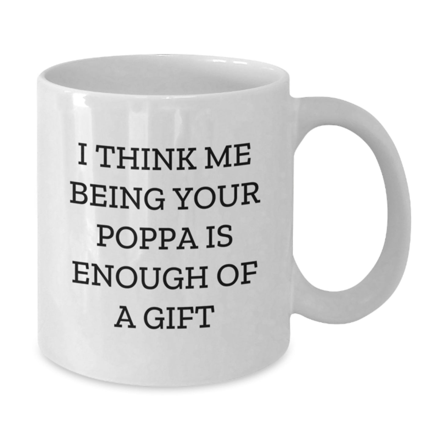 Poppa Keepsake White Ceramic Coffee Mug 11oz Birthday Gift for Him - Additional