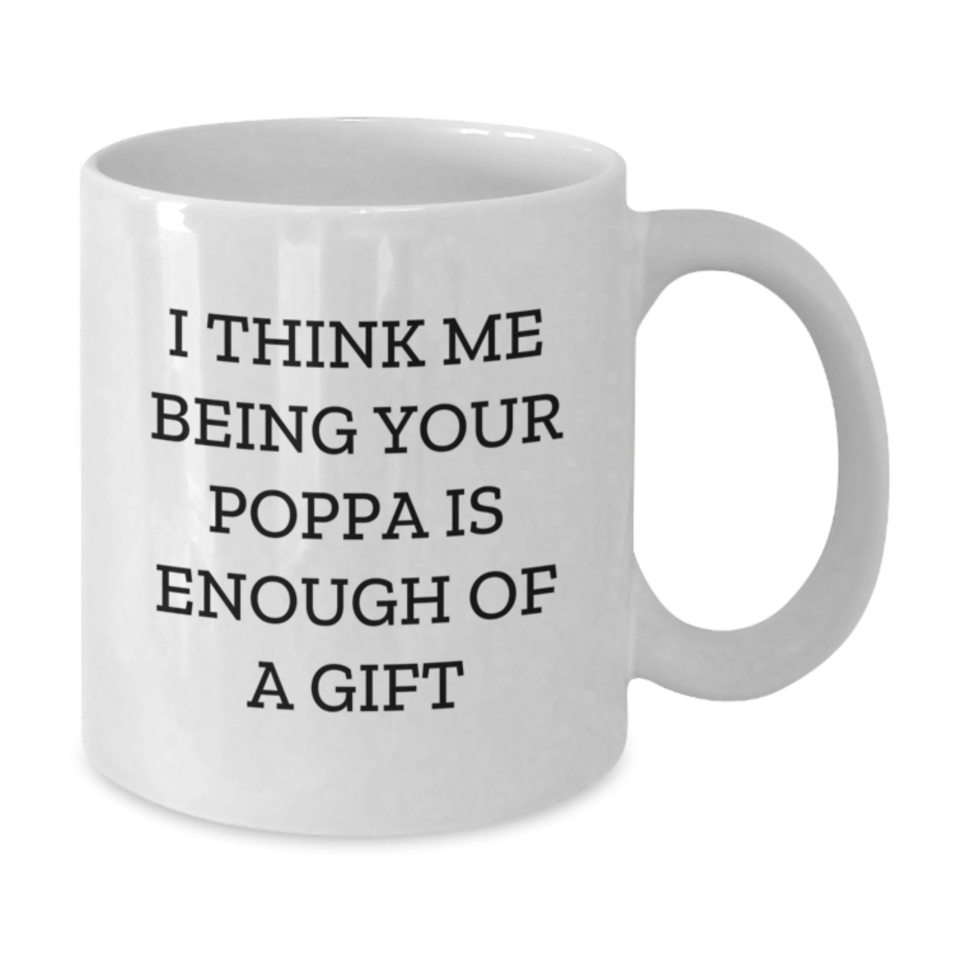 Poppa Keepsake White Ceramic Coffee Mug 11oz Birthday Gift for Him - Additional