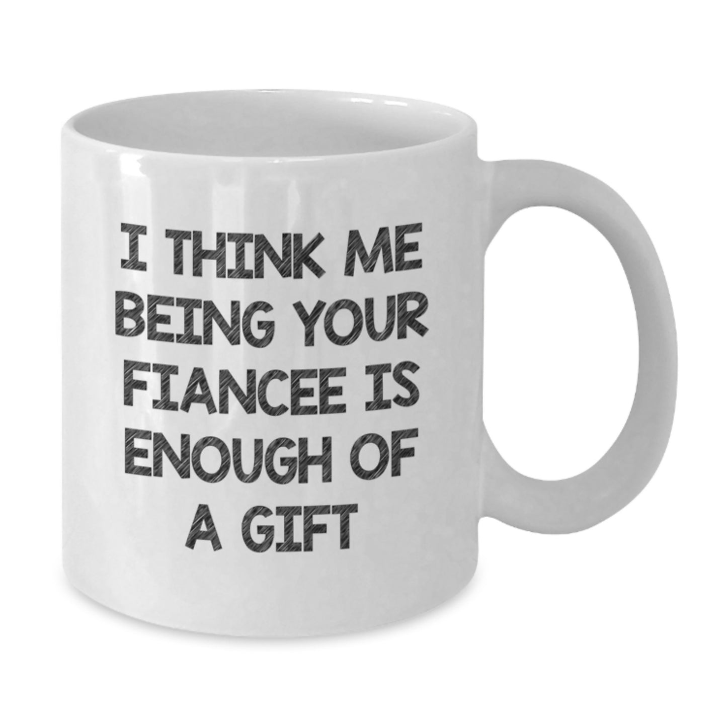 Playful Fiancee White Coffee Mug Novelty Birthday Gift for Friends - Additional