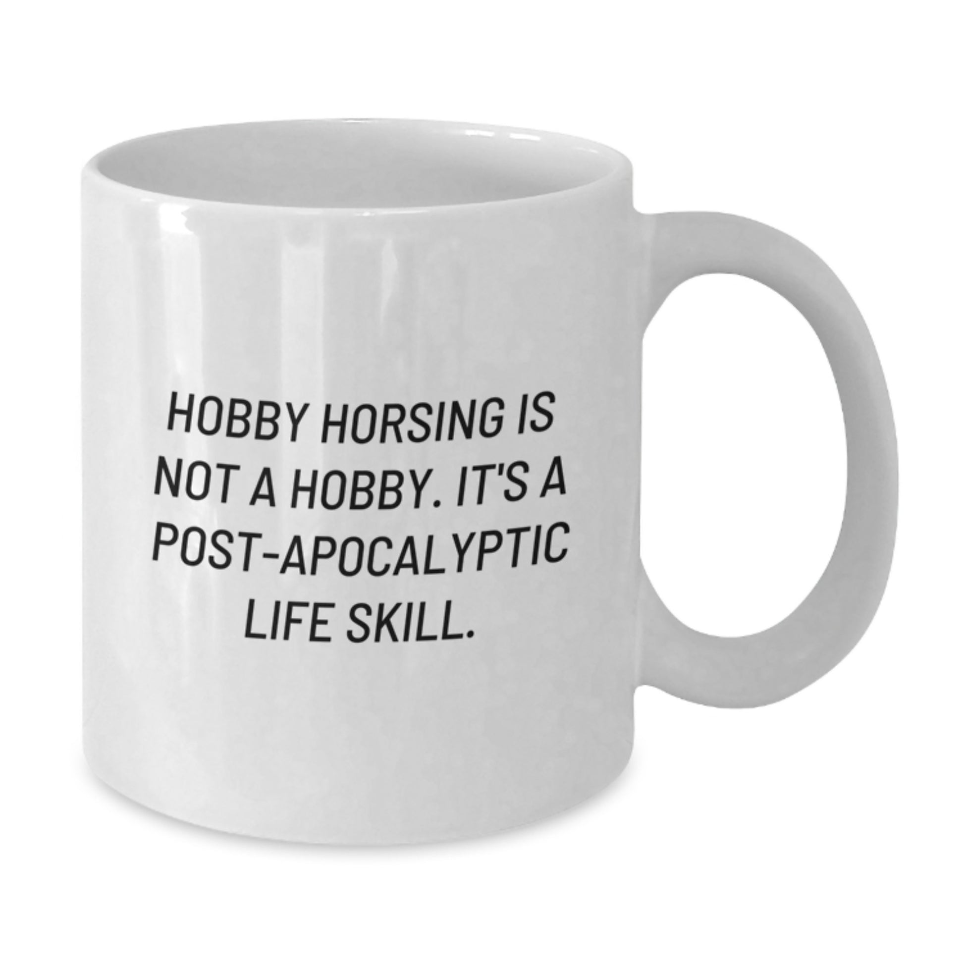 Hobby Horsing Gifts for Graduation - Funny White Coffee Mug, Gifts from Family for Hobby Horsing Enthusiasts - Additional