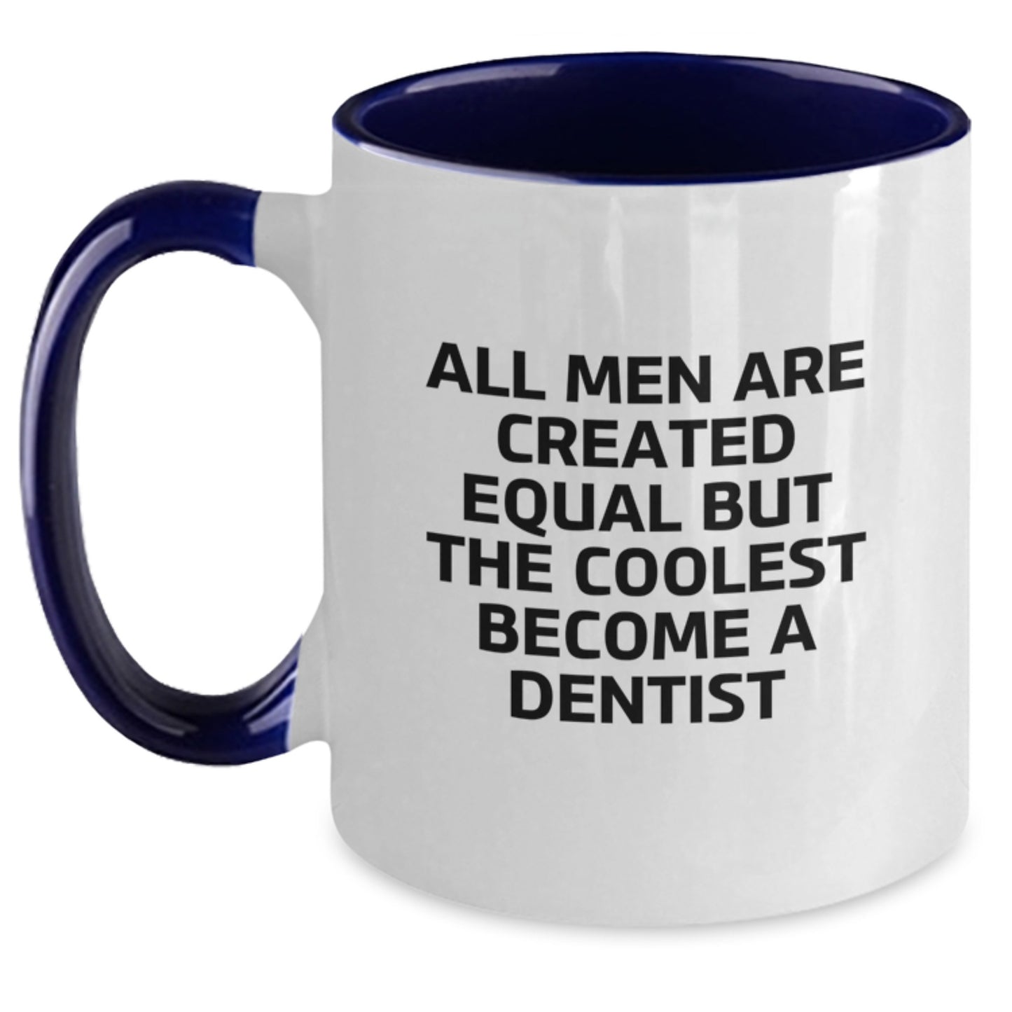 Funny Dentist Gifts for Men from Friends, Graduation Unique Gifts for Dentist, Two Tone Coffee Mug - Main