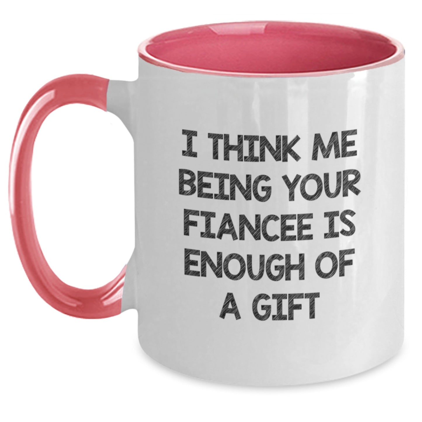 Playful Fiancee Novelty Birthday Gift Two Tone Coffee Mug for Friends - Main