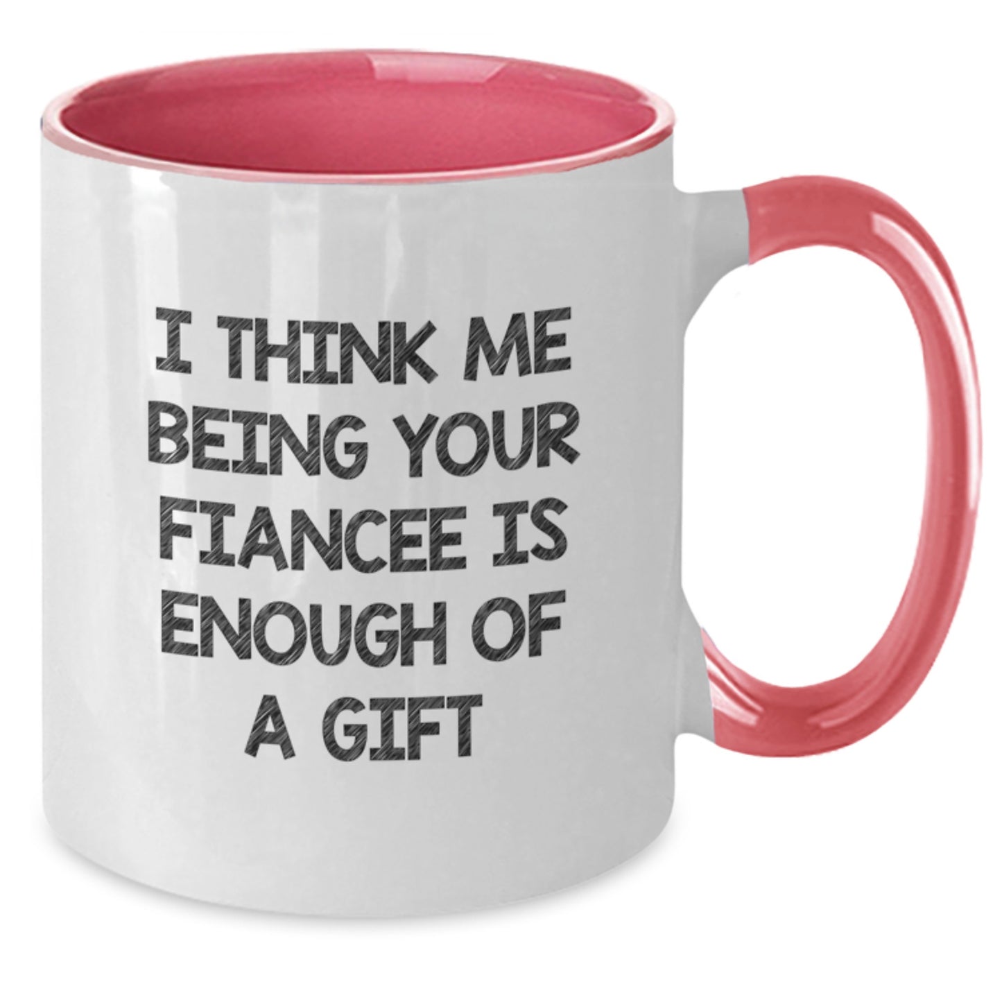 Playful Fiancee Novelty Birthday Gift Two Tone Coffee Mug for Friends - Additional